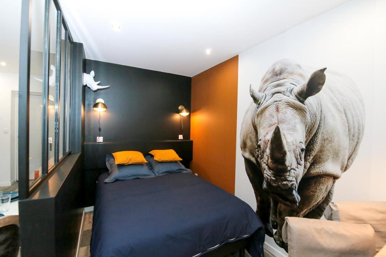 Le Rhinoceros, T1 Hypercentre Chic Et Cosy, Wifi Par Sovalfi Apartment Saint-Etienne  Bagian luar foto